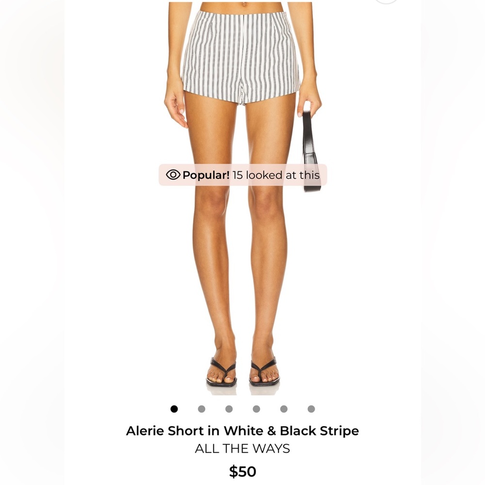 REVOLVE Alerie Short in White & Black Stripe